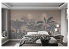 Brown Tropical Jungle Wall Mural