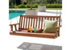 Gardeon Wooden Porch Swing Chair with Cup Holder – 2-Seater