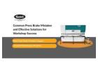 Common Press Brake Mistakes and Practical Solutions