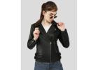 Get Azaria Black Motorcycle Leather Jackets Double Rider by NYC Brand