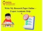 Write My Research Paper Online – Expert Academic Help
