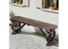 Stylish Gardeon Outdoor Garden Bench Seat — Wooden Patio Wagon Dining Chair