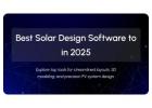 Complete Software for Solar System Design and Performance Analysis