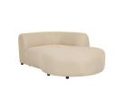 Premium Valencia Rope Left Chaise Outdoor Sofa in Natural Sand Finish