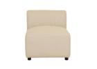 Modern Aruba Curve 1 Seater Centre Sofa Sand Dune for Modular Comfort