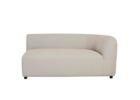 Sculpted Aruba Curve 2 Seater Right Arm Sofa Misty Grey Outdoor Lounge