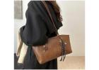 Large Capacity Pendant Tote Bag - Retro Korean Fashion Handbag