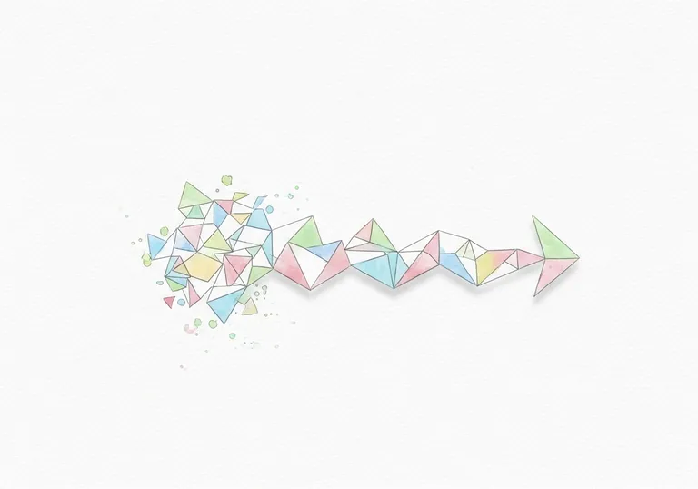 A digital watercolor illustration of a clear, strategic path, symbolizing an effective strategy PR plan.