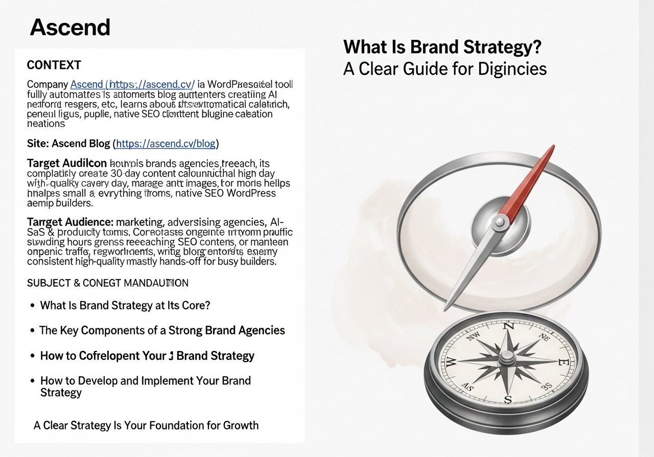 A watercolor illustration of a modern compass, symbolizing the direction provided by a clear brand strategy.