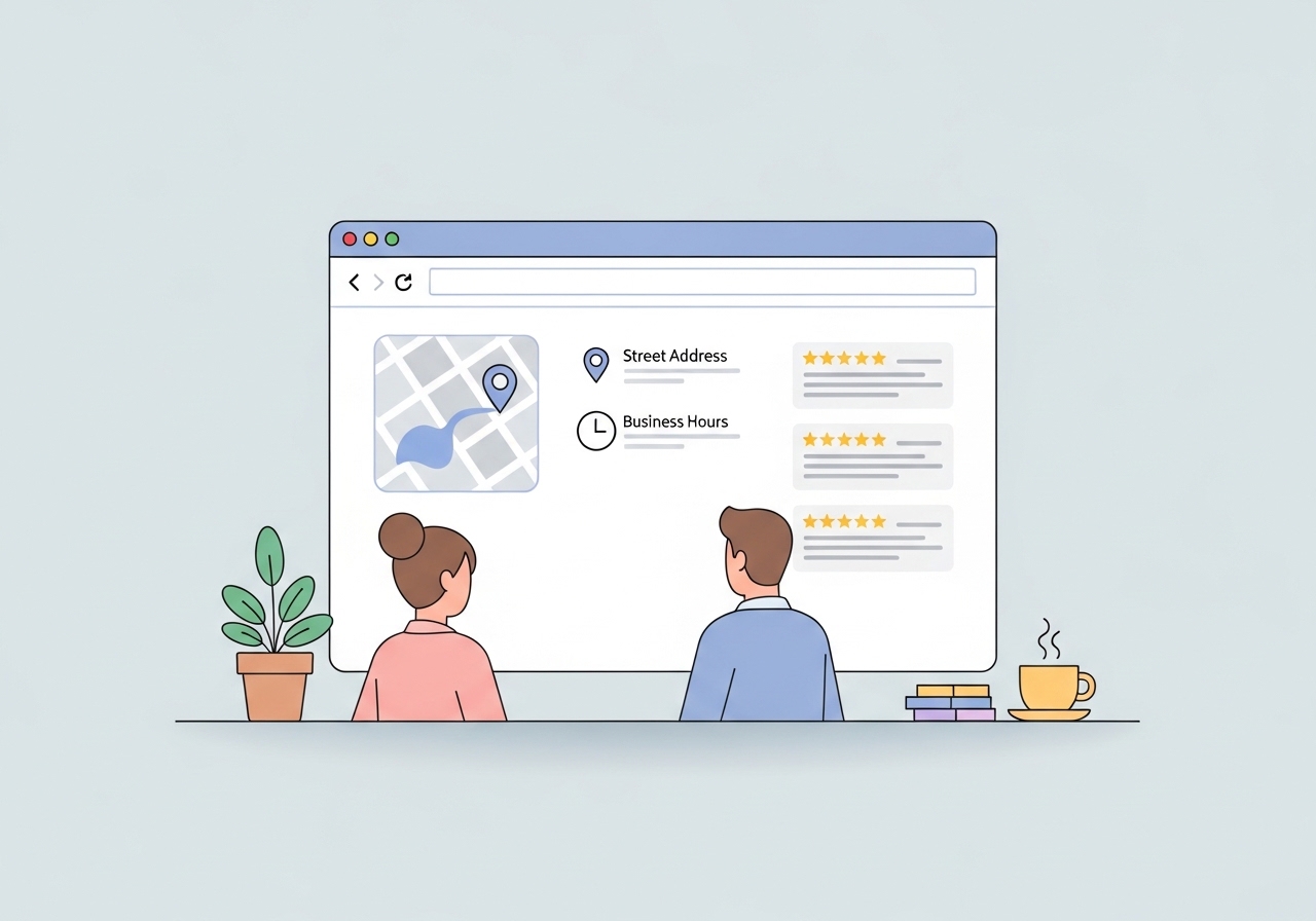 Example of a location-specific landing page design for a multi location SEO strategy.