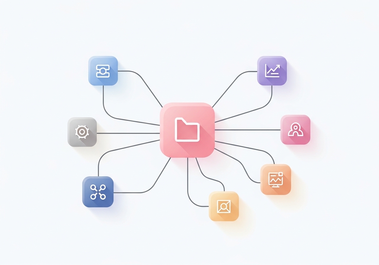 A diagram showing an effective internal linking structure to boost a website's SEO authority for free.