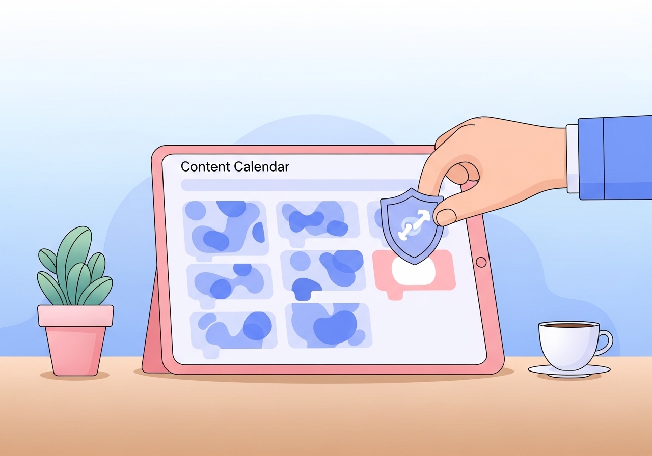 An image showing a content calendar, symbolizing the integration of rebuttals into a content marketing strategy.