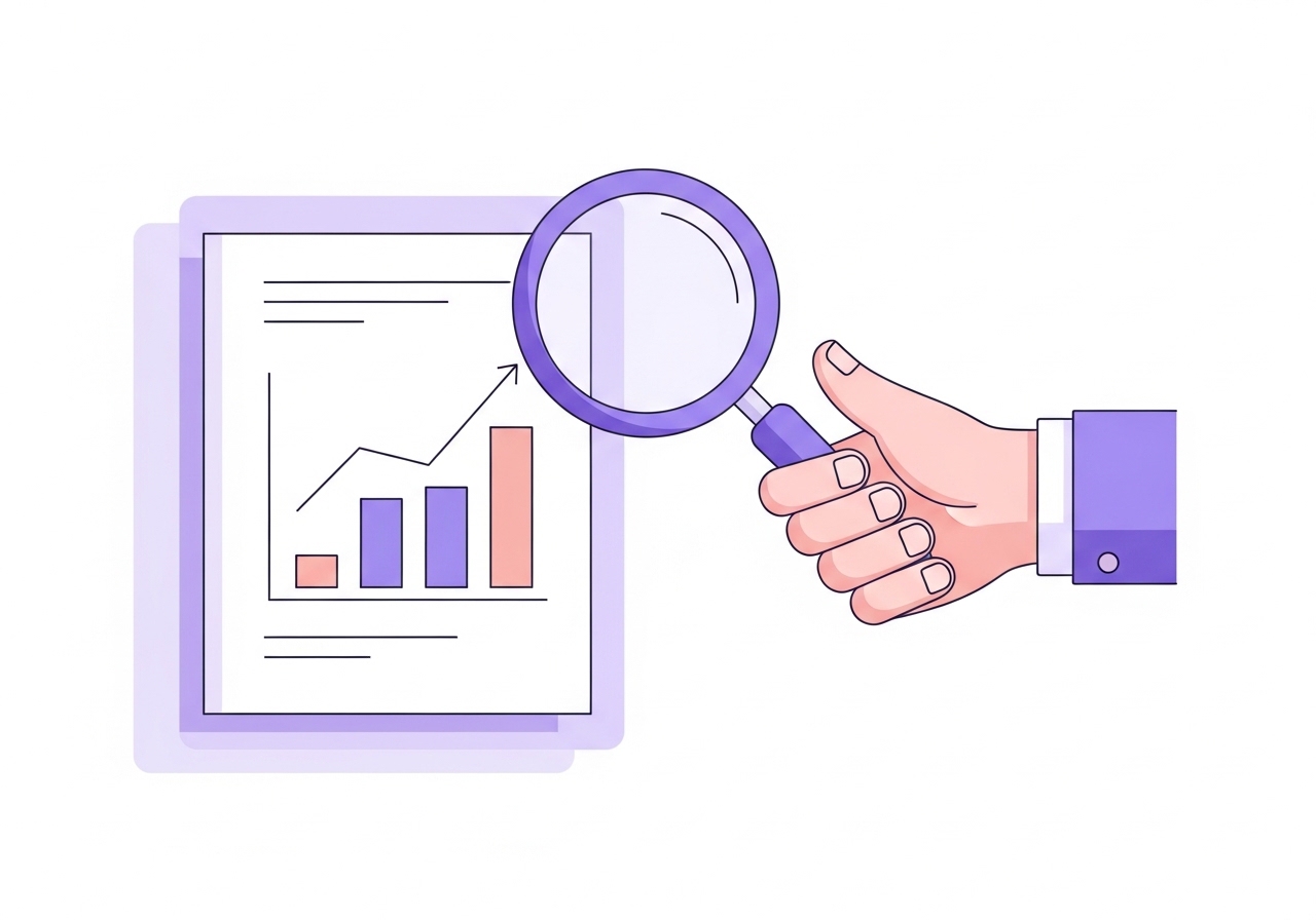 Vector graphic symbolizing quantifiable achievements for a LinkedIn recommendation.