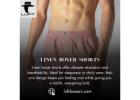 Classic Style and Comfort with Linen Boxer Shorts