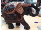 Wooden Elephants in Sri Lanka