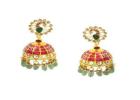 Stunning Kundan Earrings Jhumkas – Royal Ethnic Glam