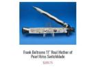 Find the 11” Frank Beltrame Italian Stiletto Switchblades that are handmade in Italy
