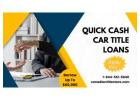 Quick Cash With Car Title Loans Kitchener