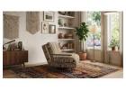 4-in-1 Vintage Stripe Bouclé Sleeper Chair with Convertible Guest Bed for Small Spaces
