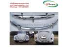 VW Beetle European style (1955-1972) bumpers by stainless steel