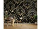 Sophisticated Black Concrete Wallpaper for Chic Interiors