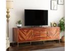 Designer Wooden TV Unit – Ideal TV Stand for Living Room