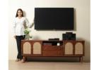 Designer Wooden TV Unit – Elegant TV Stand & Cabinet for Living Room