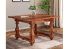Gorsin 2 Seater Dining Table in Warm Honey Finish