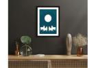 Elegant Mani Pichwai Cow Wall Art Frame