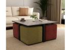 Oval Coffee Table, Coffee Table for Living Room - Soften Your Space