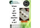 Where to get same day abortion pill by post in uk