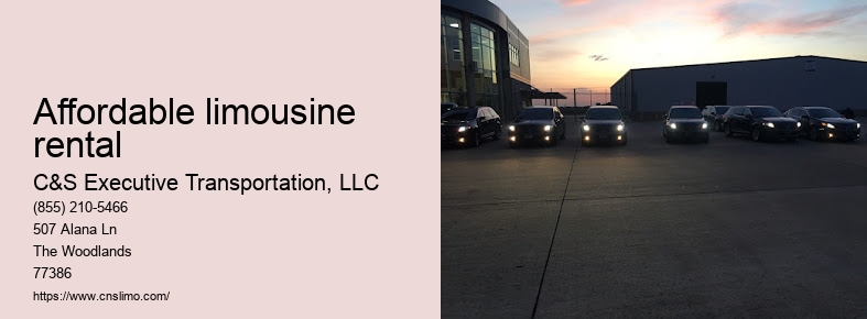 Limo rental Houston prices