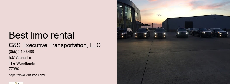 Limo rental for events