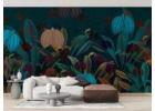 Stylish Botanical Print Wallpaper for Contemporary Spaces