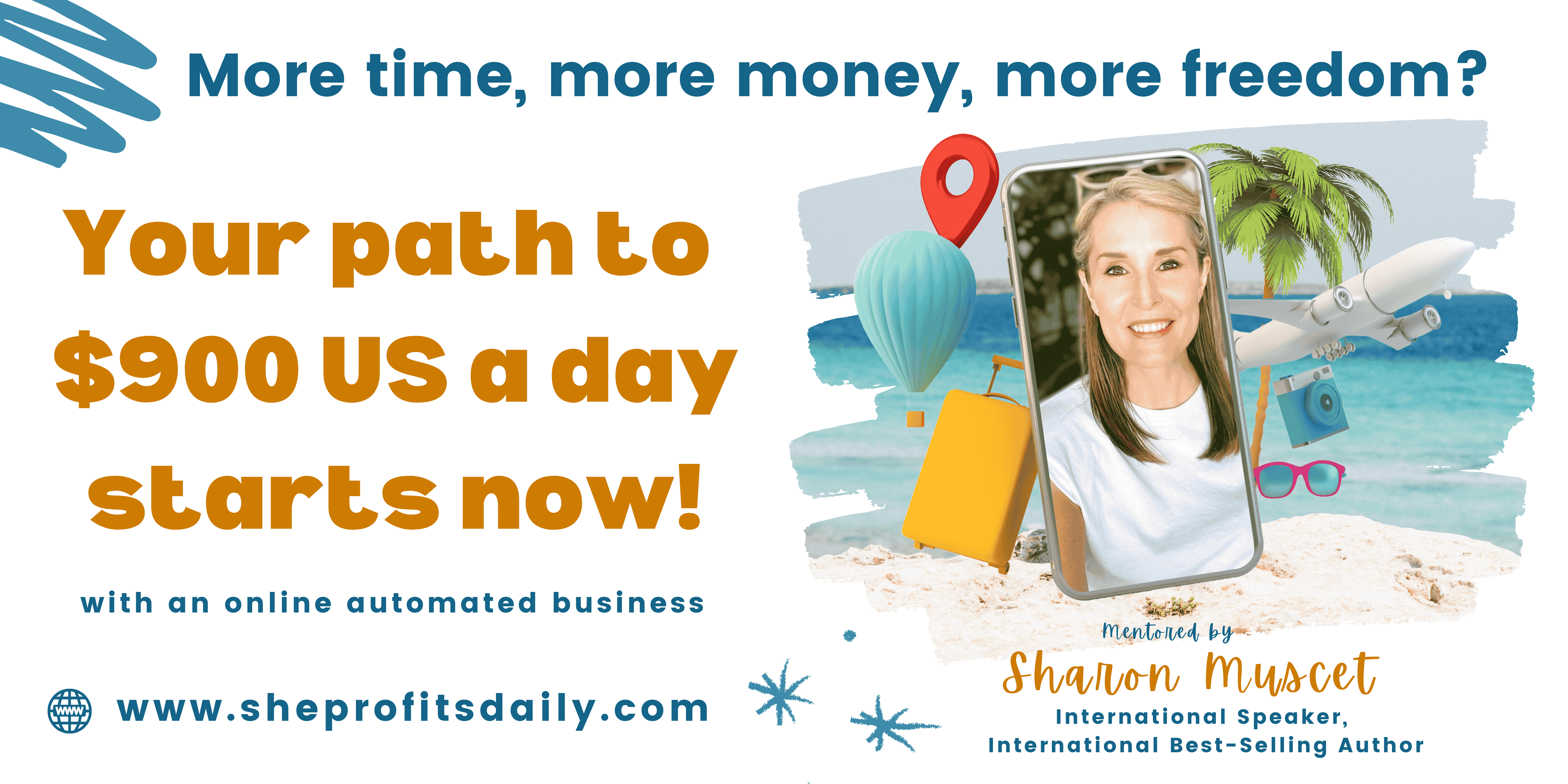 More time, more money, more freedom. Your path to $30K by the end of this year starts now!