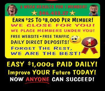 home based business get paid daily you are in business nener alone call the owner admin anytime