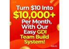 Turn $10 Into $10,000+ Per Month With Our Easy GDI Team Build System!