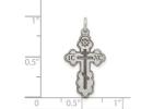 Small Christian Eastern Orthodox Cross Pendant 3/4 Inch – 1.1mm Box Chain Religious Necklace