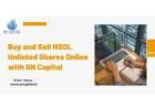 Buy and Sell NSDL Unlisted Shares Online with SN Capital