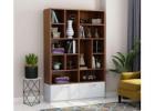 Cascade Engineered Wood Bookshelf – Smart Storage with Drawers & Shelves Wooden Street