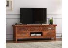 Premium Storage TV Cabinet – Durable Wooden TV Unit Design