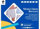 Mens Linen Boxers – Lightweight Comfort with Timeless Design