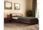 Walken Single Bed Without Storage (Walnut Finish) – Minimalist Charm
