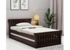 Kendra Trundle Bed (Walnut Finish) – Versatile & Stylish