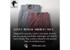 Everyday Elegance with Linen Boxer Shorts Men