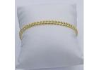 Shop 10k, 14k Gold & Diamond Cuban Link Bracelet in Texas, USA