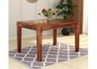 Cambrey Compact 4 Seater Dining Table in Warm Honey Finish