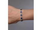 Sapphire and Diamond Tennis Bracelet
