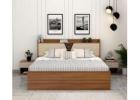 Comfortable Wooden Bed for Peaceful Sleep