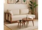 Varnik 3-Seater Wooden Sofa Set Design with Cane Detailing